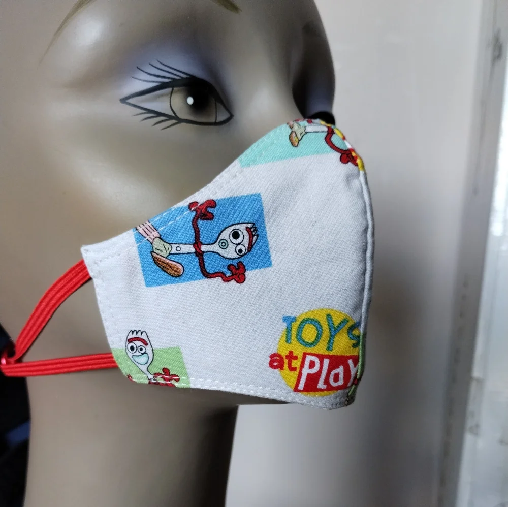 Cute Unisex 3ply Cotton Mask for Young Children/Infants
